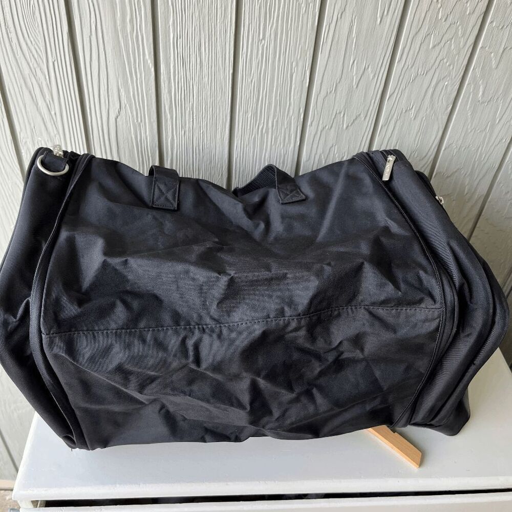 Land Rover Black Collapsible Duffel Tote Travel Bag with Shoulder Strap - Picture 11 of 11